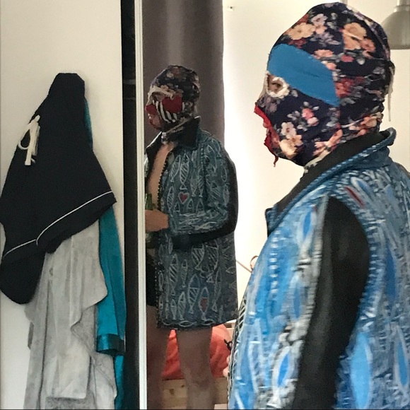 HAND PAINTED LEATHER JACKET cosplay as a river! - Picture 6 of 7